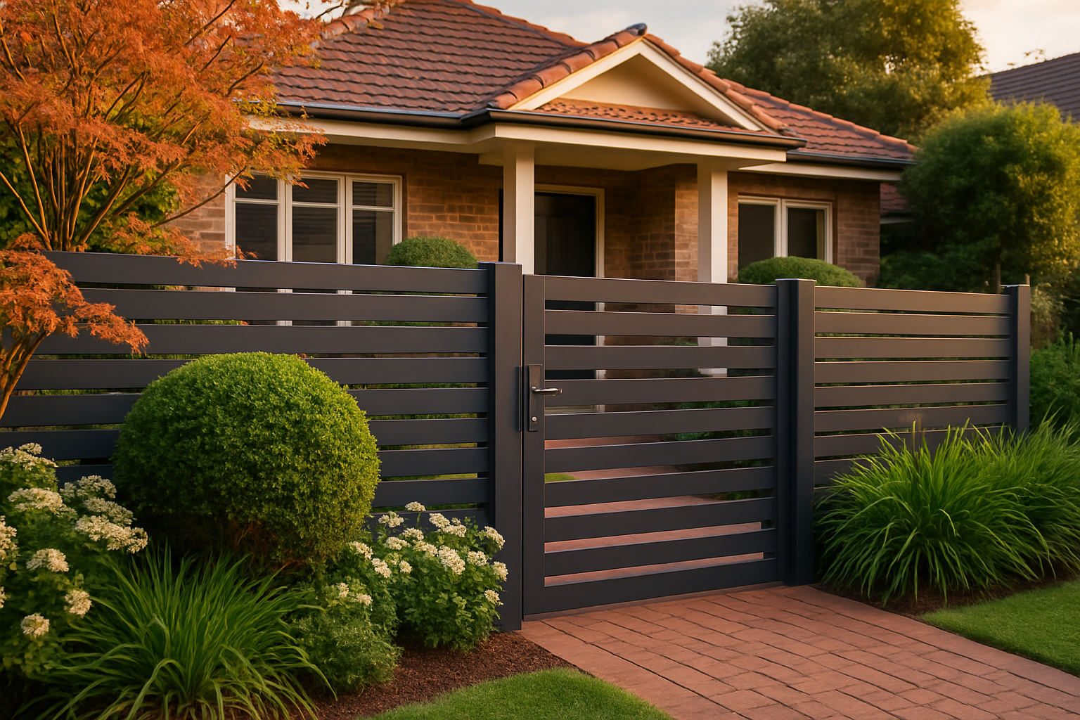 How Landscaping and Gate Design Work Together to Boost Street Appeal